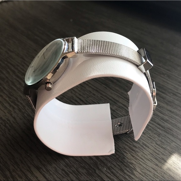 Christin Lars slimline stainless steel mesh strap watch - Picture 6 of 6